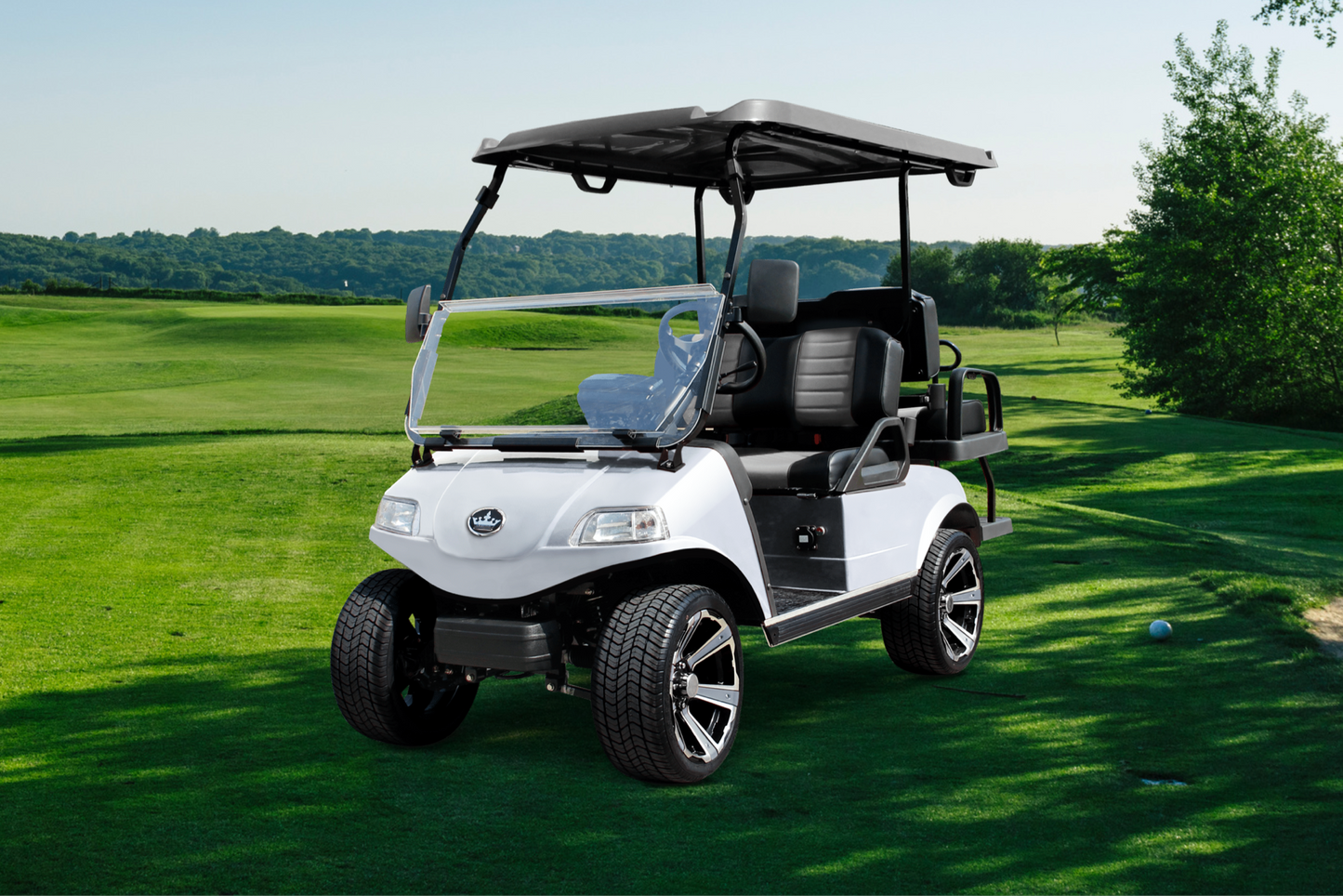 Black Carbon Fiber/ Black inset with Blue Stitching